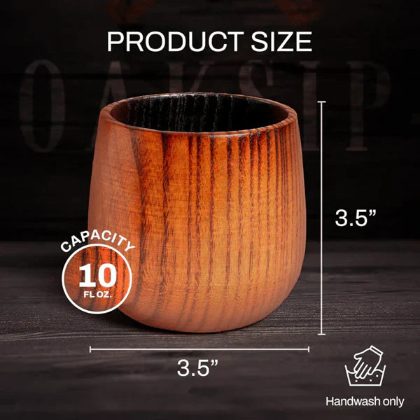 Handmade and Charred Drinking Vessel -Original Wooden Bourbon Drinking Glass