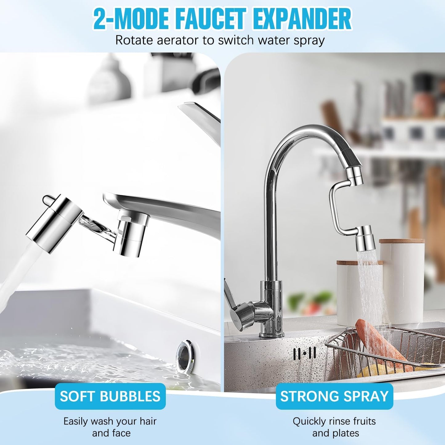 1440° Swivel Faucet Extender